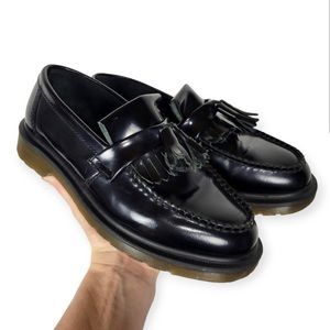 Dr. Martens Adrian Tassel Black Leather Loafers